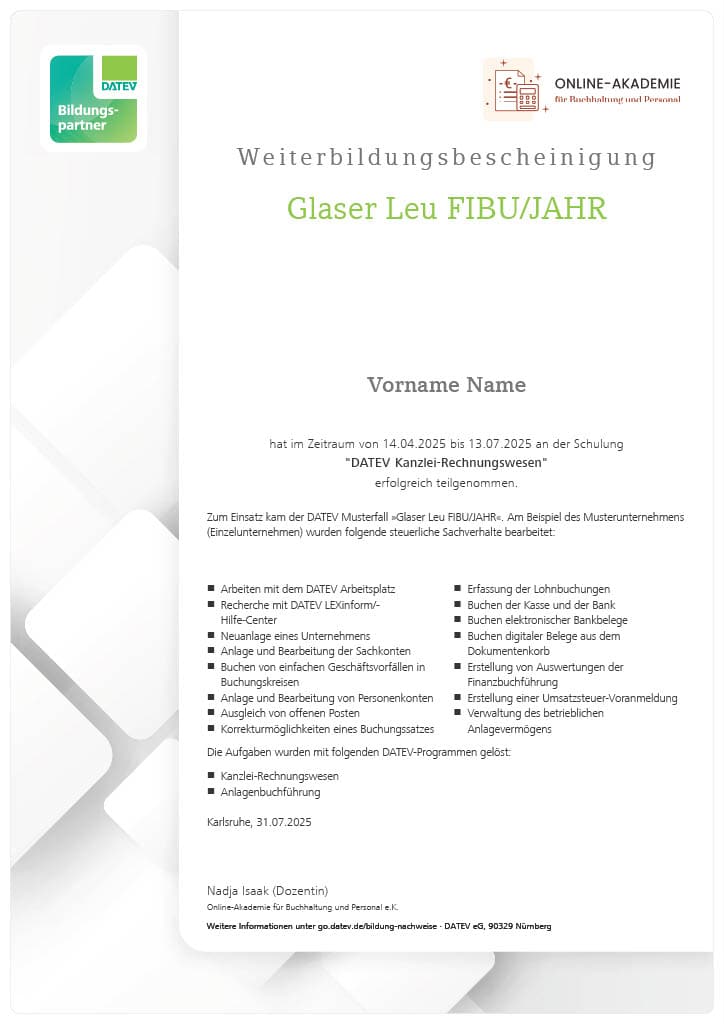 Fibu-Weiterbildungsbescheinigung-Datev